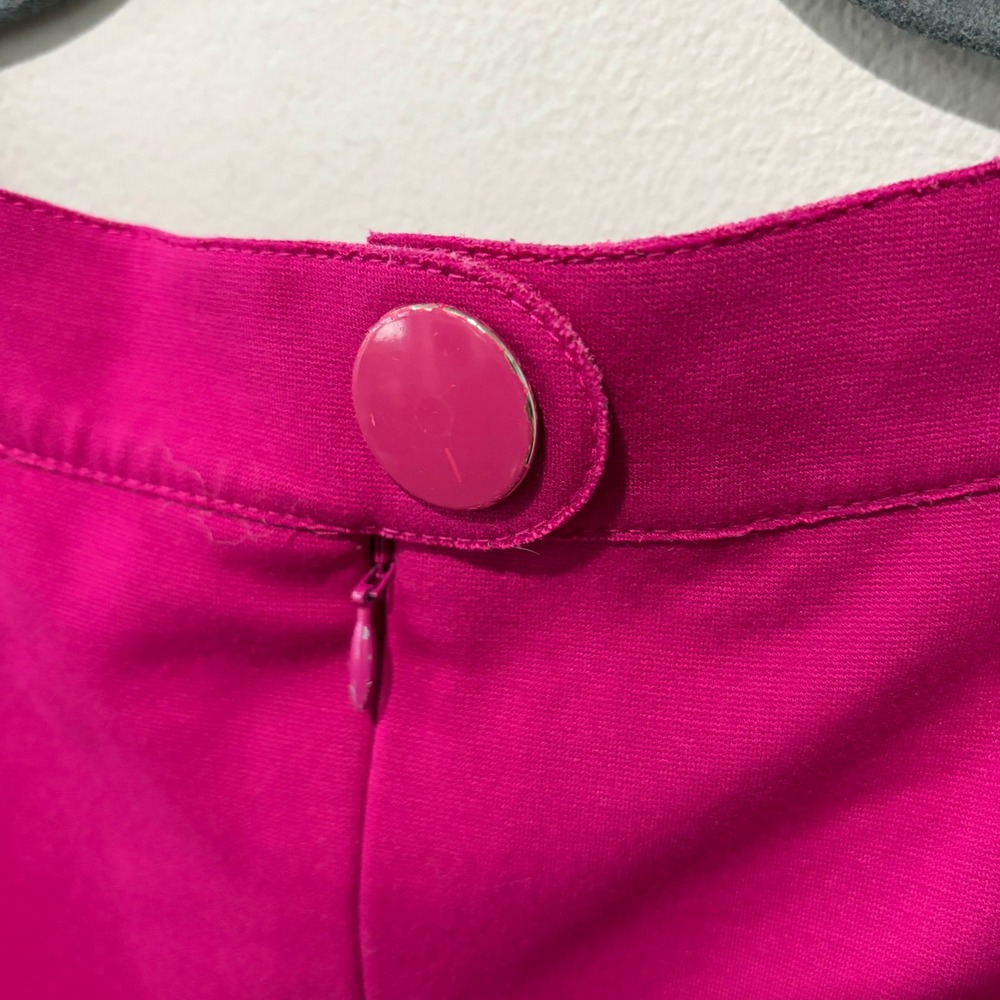Akris Punto Sheath Dress Womens 10 Fuchsia Pink Sleeveless Jersey Office Career - Picture 7 of 12